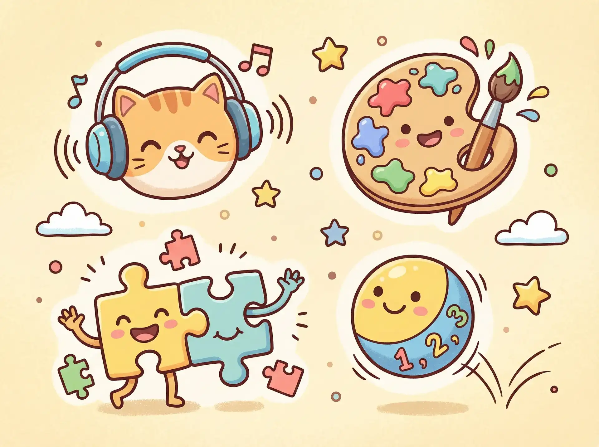 小朋友的手工作品 - 行运一条龙 电影 益智创作